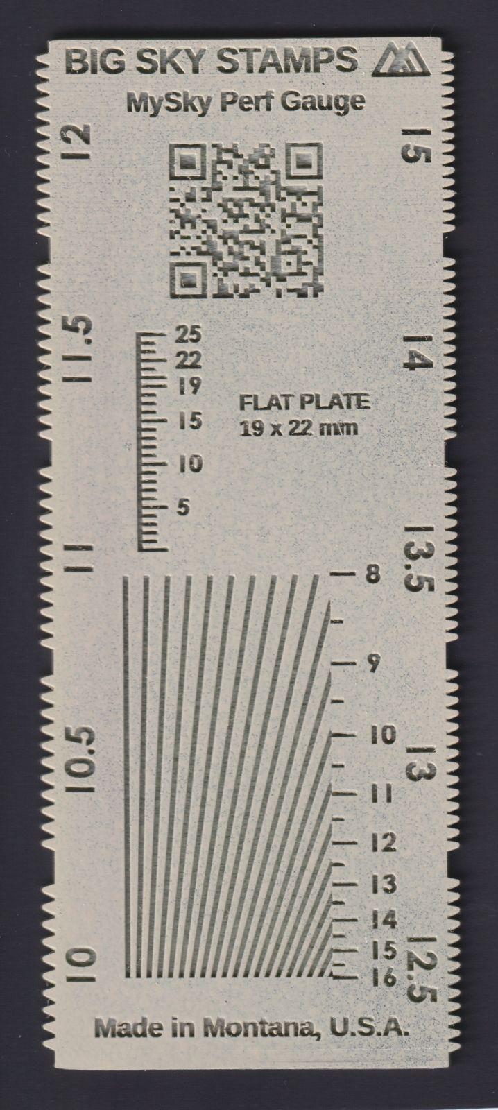 Professional 3D Perforation Gauge for Bureau Issues sizes 10-15 Transparent emerald