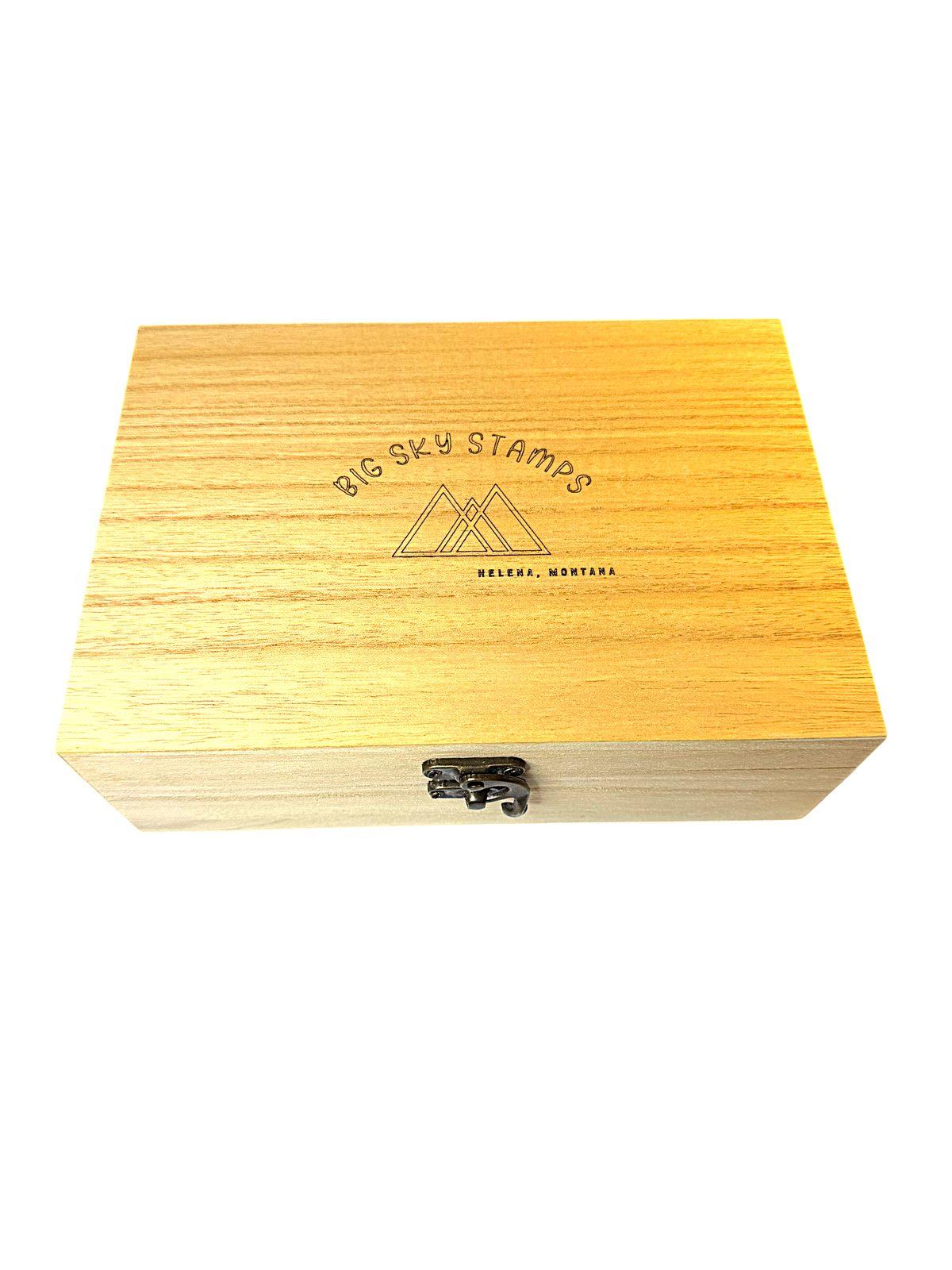 Big Sky Stamps Wooden Collector’s Box