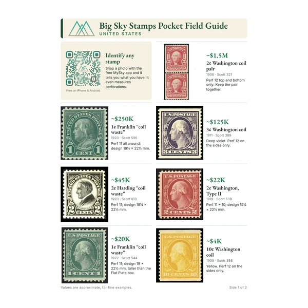The Big Sky Stamps pocket field guide