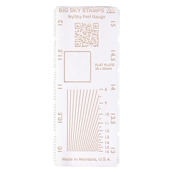 A perforation gauge
